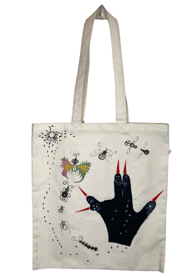 Hand insect - tote bag
