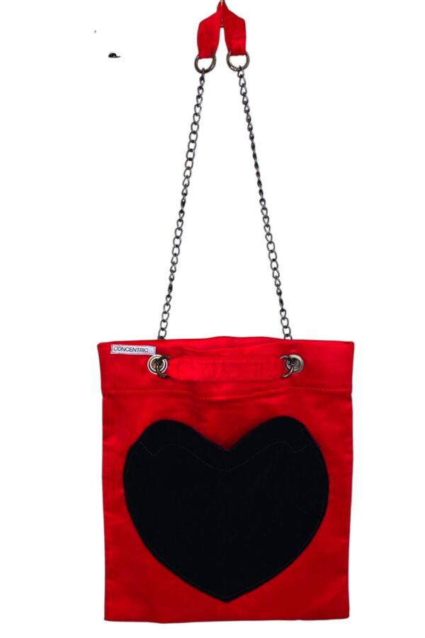 Two of hearts red- tote bag